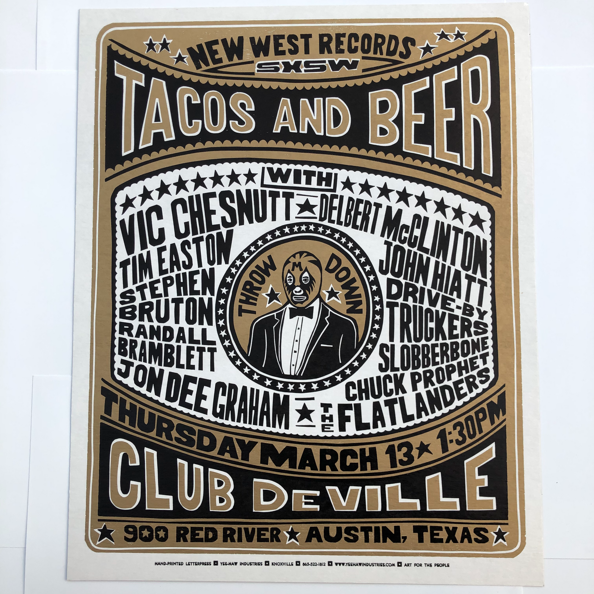 New West Records SXSW 2003 Club DeVille Poster
