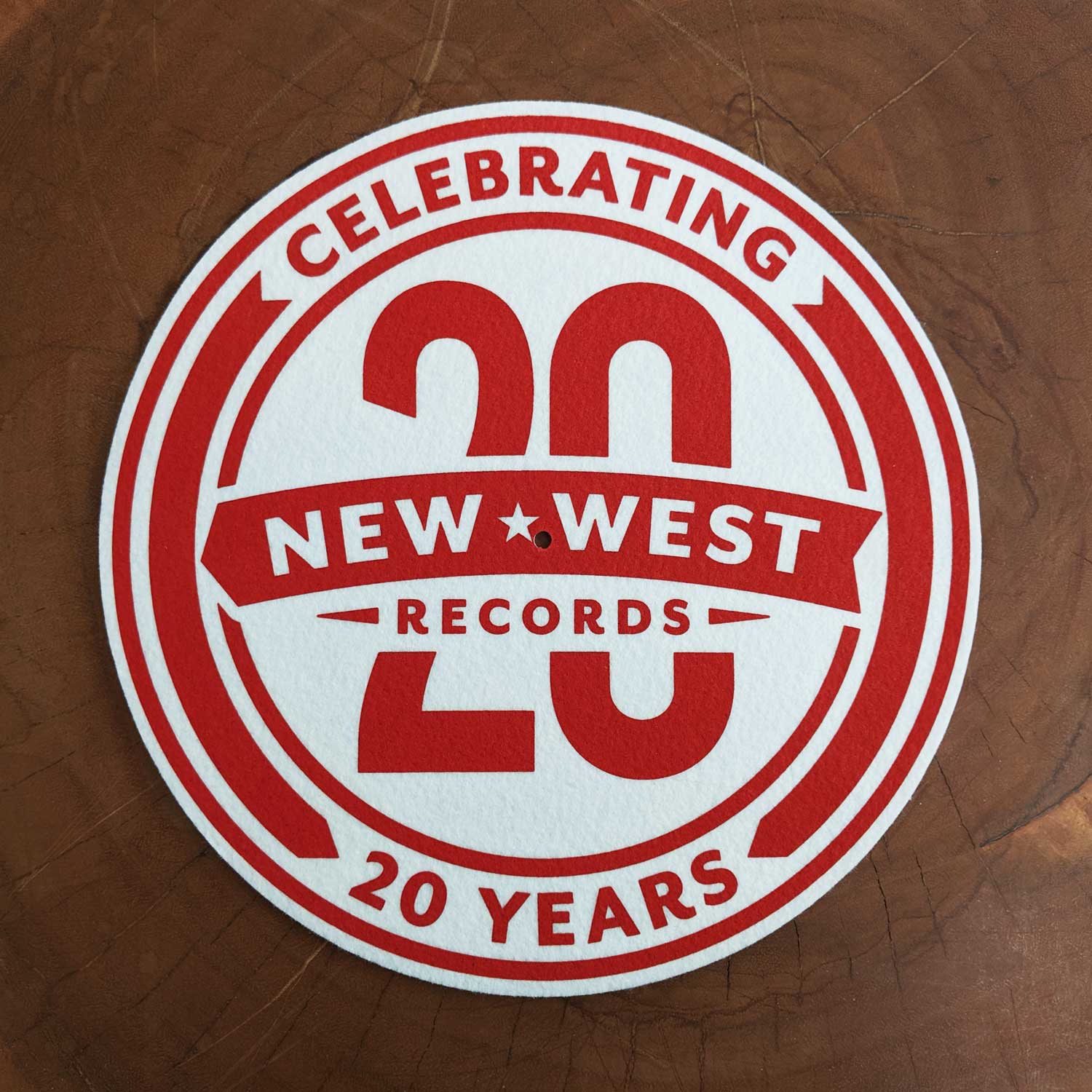 New West 20th Anniversary Slipmat New West Records